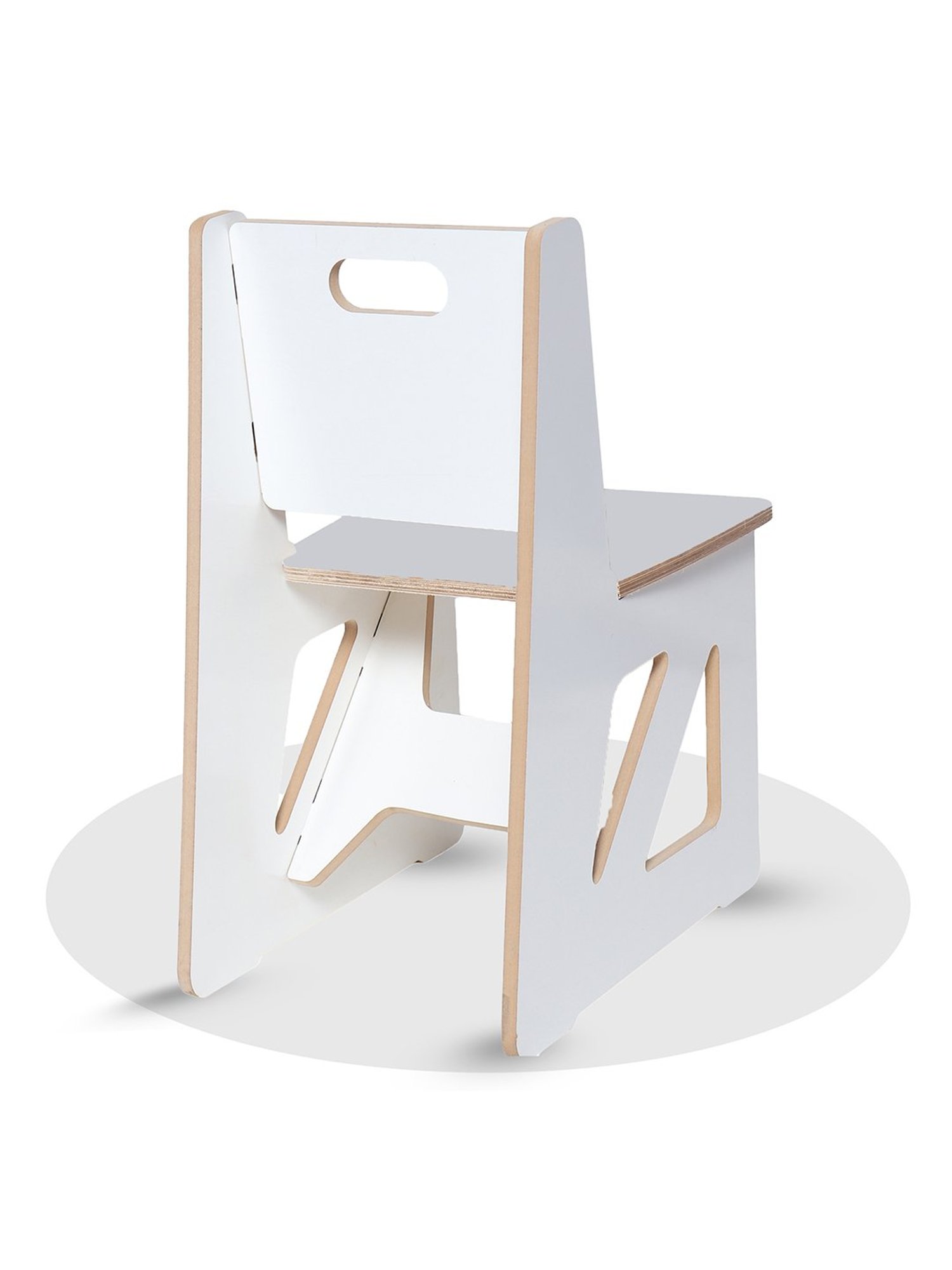 Kiddery Natural Wooden Montessori Inspired Chair (Age 1-8 Years)