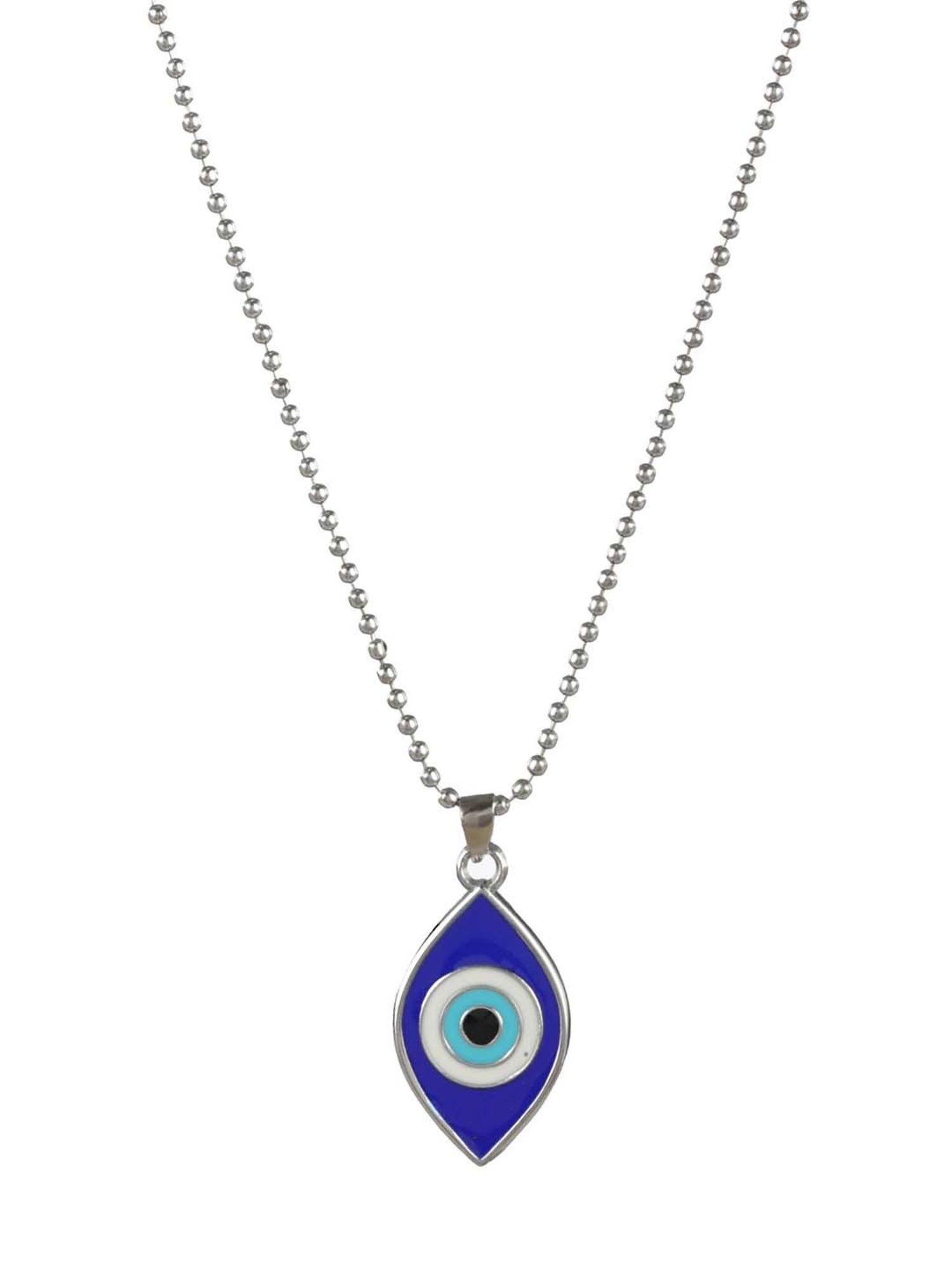 Bold by Priyaasi Evil Eye Silver-Plated Necklace for Men
