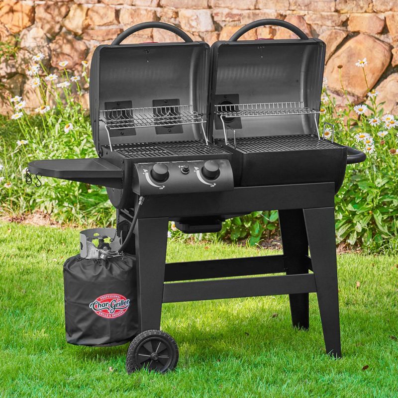 Char-Griller E5030 Dual 2 Burner Grill