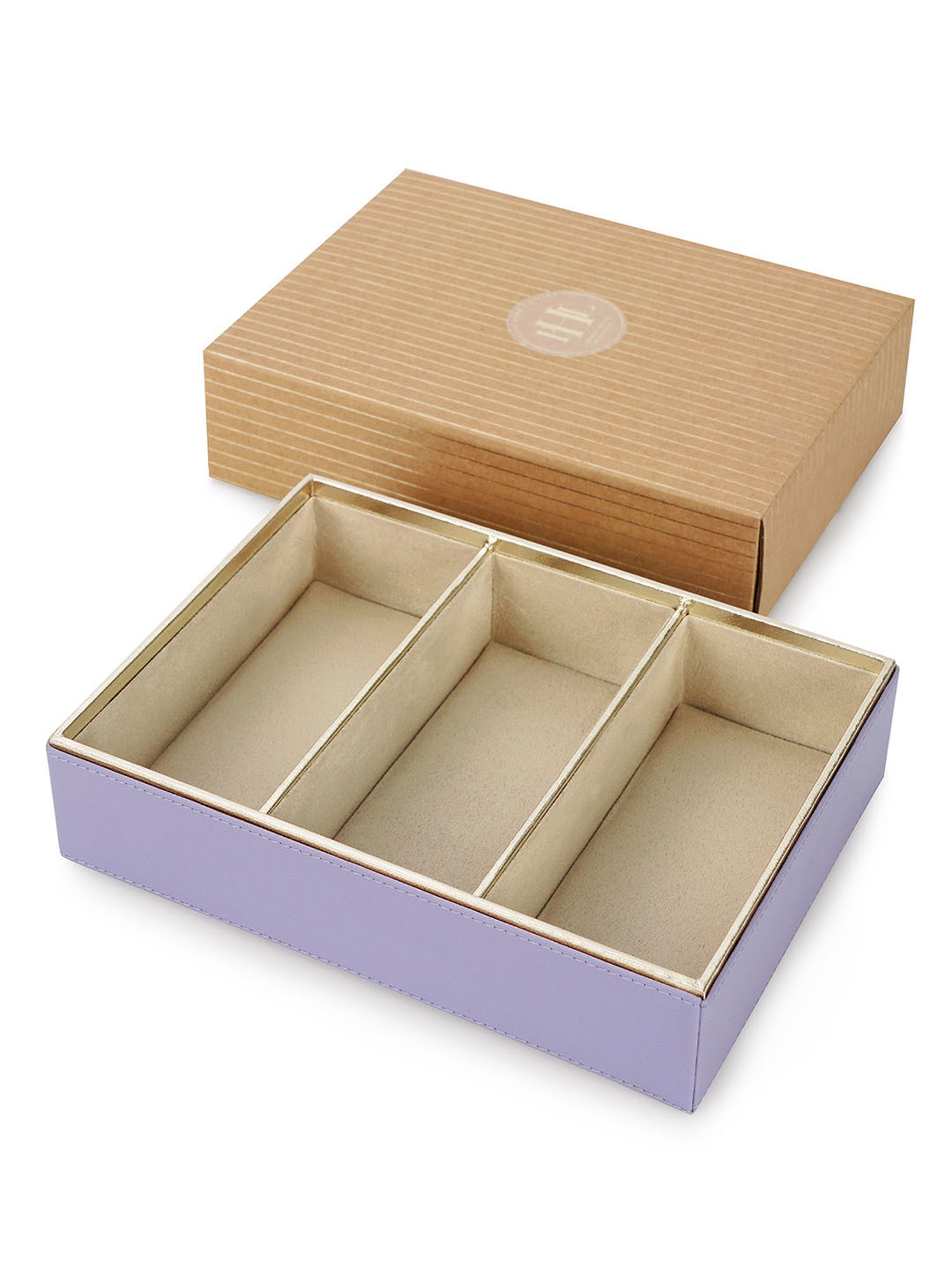 Pure Home and Living Purple Faux Leather Organisers