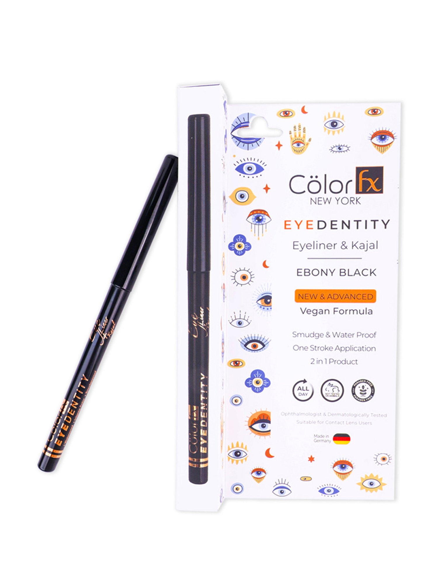 Color Fx Premium Non-Toxic Nail Polish & Kajal Non-Stop Navratri Combo Set of 10 - 90 gm