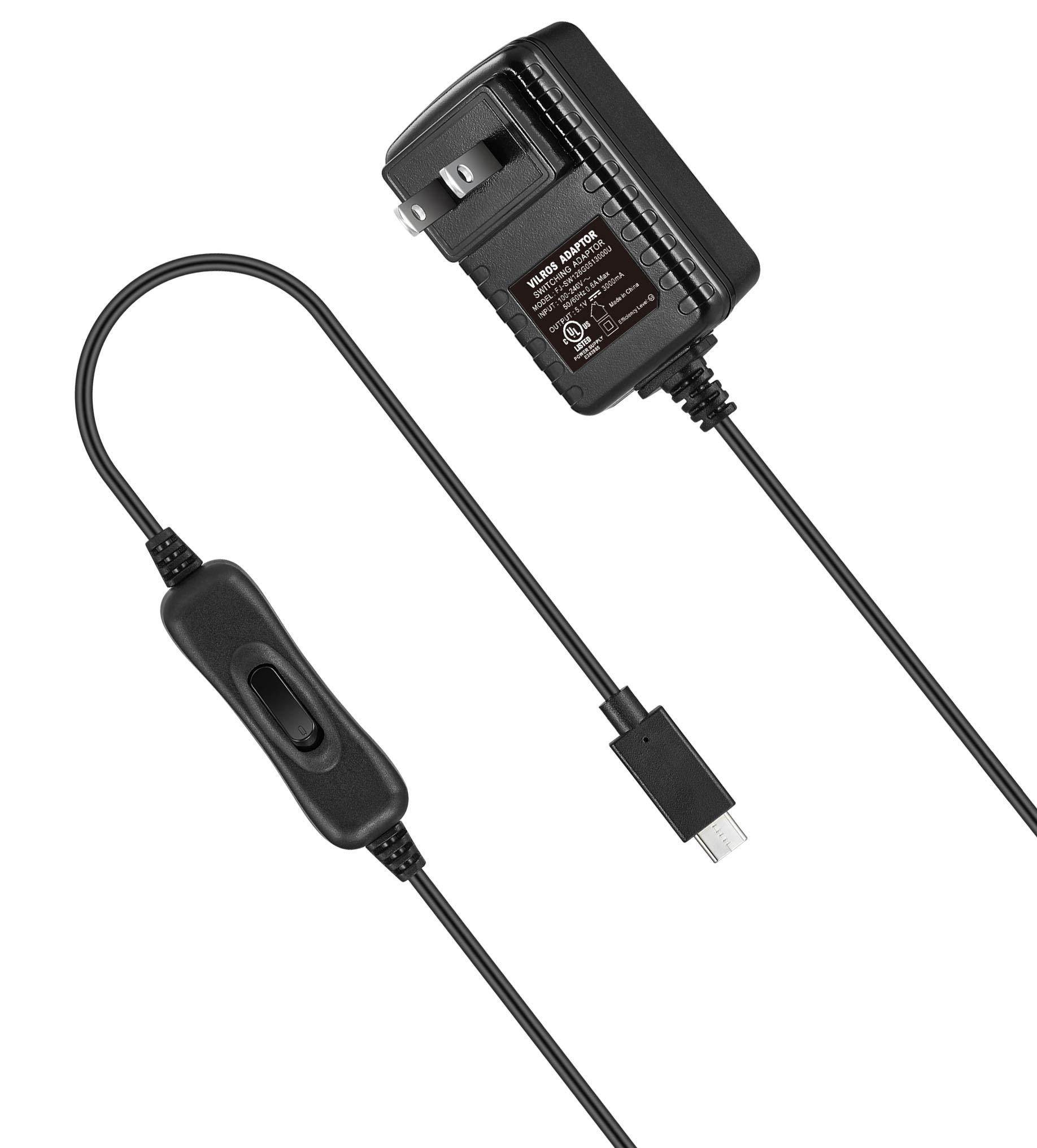 Vilros Accessories Starter Pack for Raspberry Pi 4-Includes Fan Cooled Case-Power Supply -Heatsink (Set of 4) -Micro HDMI & USB-C Adapters