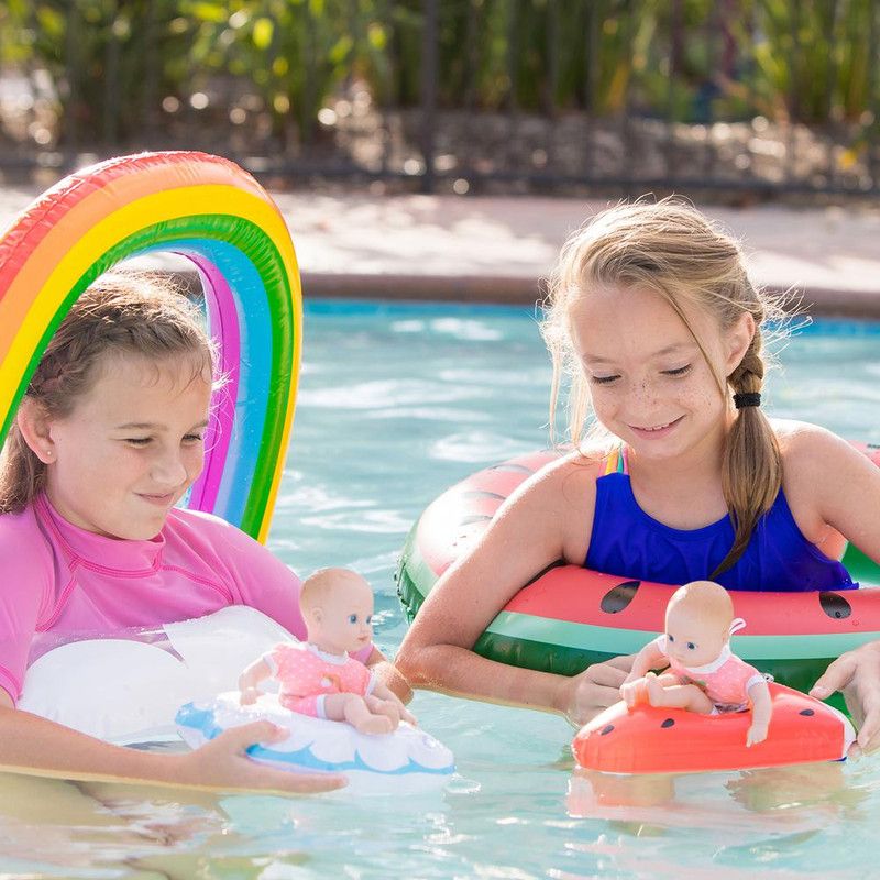 Adora Water Baby Doll, SplashTime Baby Tot Fresh Watermelon, 8.5 inch Baby Doll for Water Play. Quick Dry & Machine Washable. Perfect Bath Toys for 3 Year Old and Over