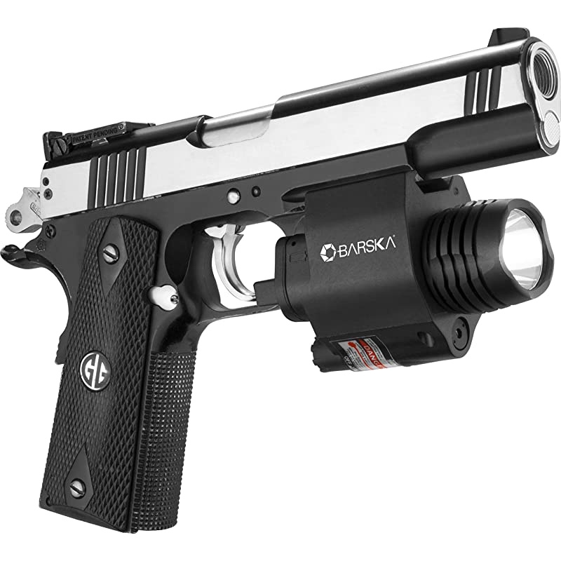 Laser with 200 Lumen Flashlight, Black