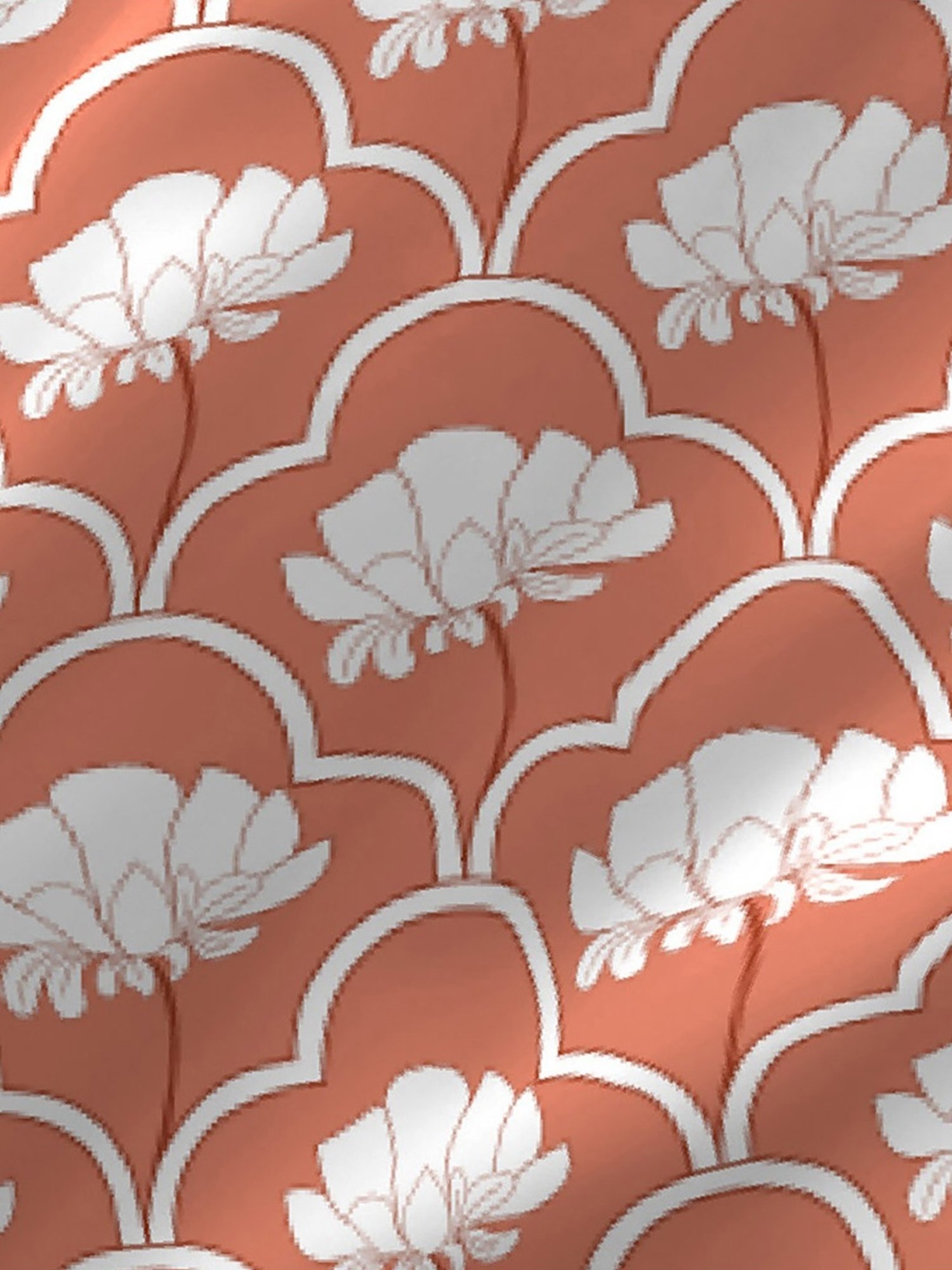 Layers Tropical Fever Nature Orange 144 TC Cotton King Bed Sheet with 2 Pillow Covers