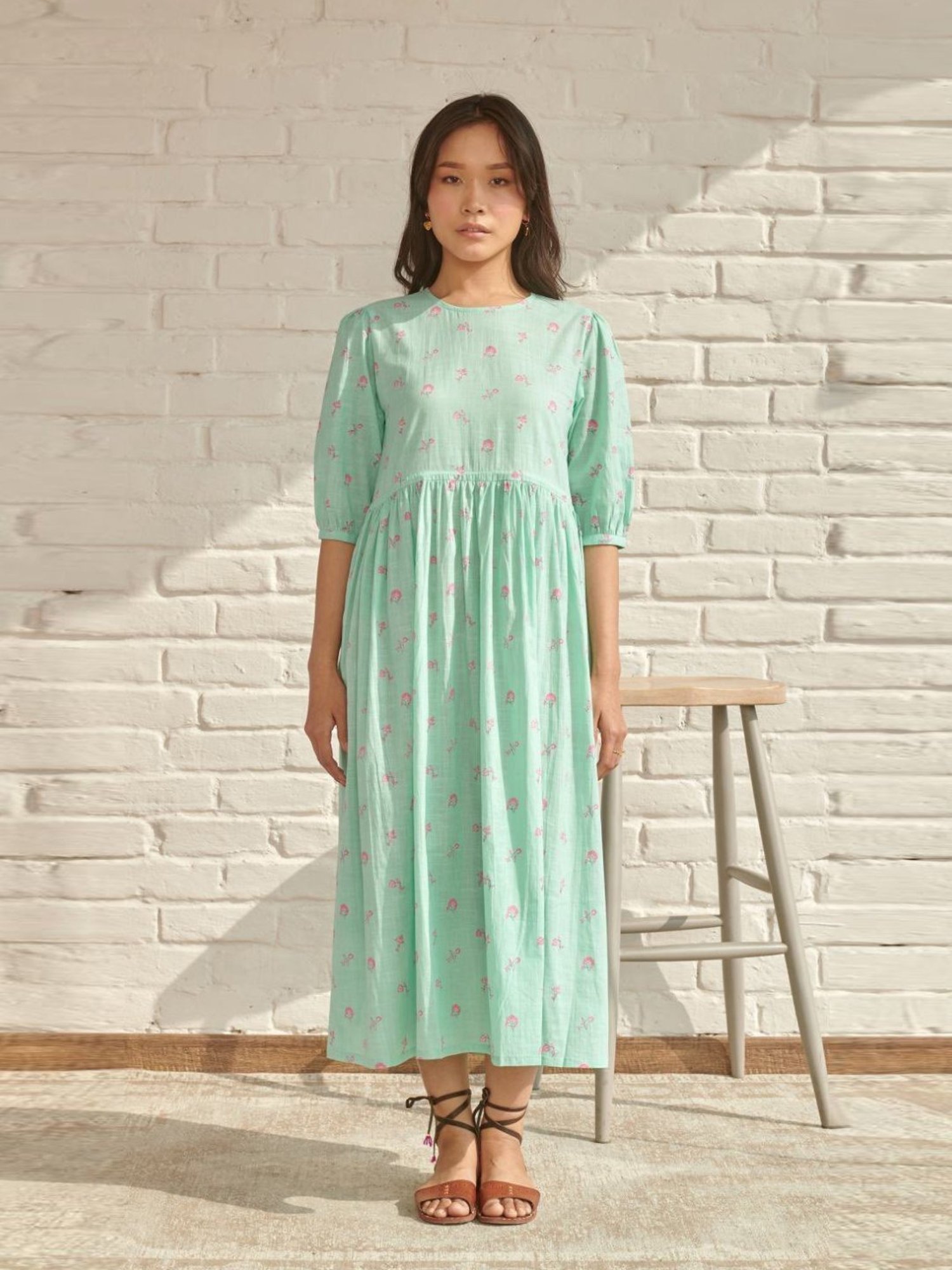 Prakriti Jaipur Blue Aster Midi Dress