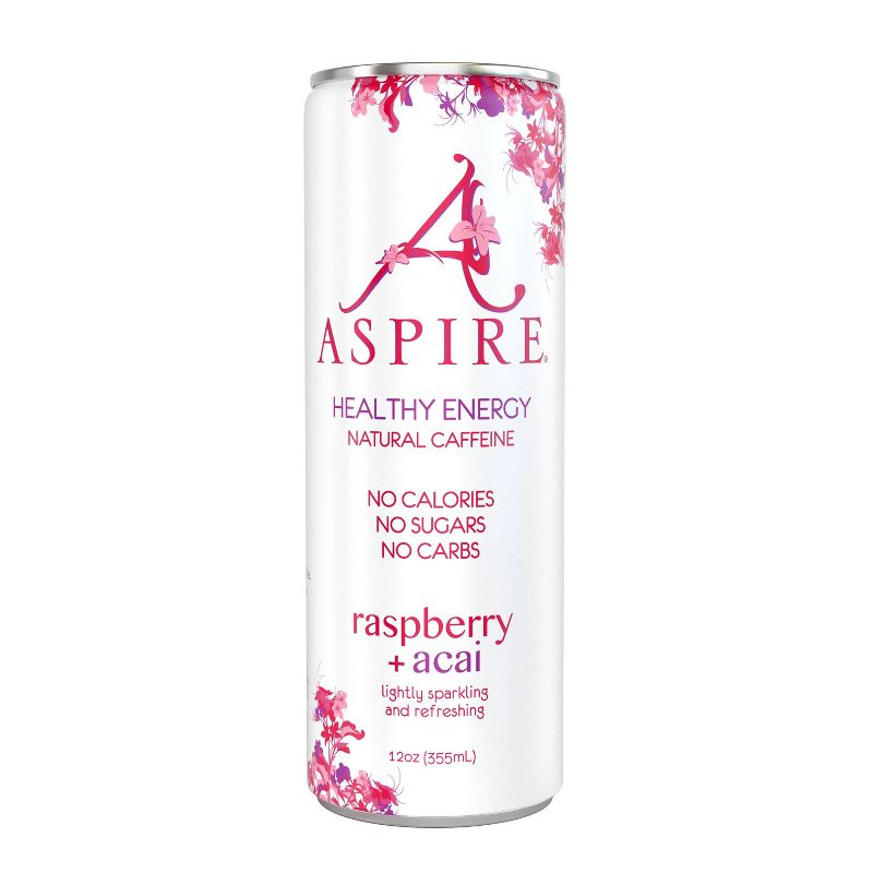 Aspire Raspberry + Acai Energy Drink - 12 fl oz Can