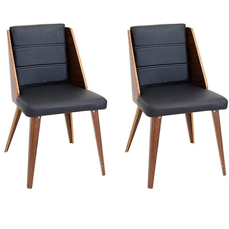 Galanti Chair - Set of 2 - Black - LumiSource
