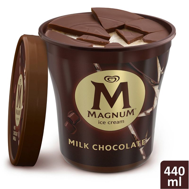 Magnum Tub Milk Chocolate Vanilla Ice Cream - 14.8oz