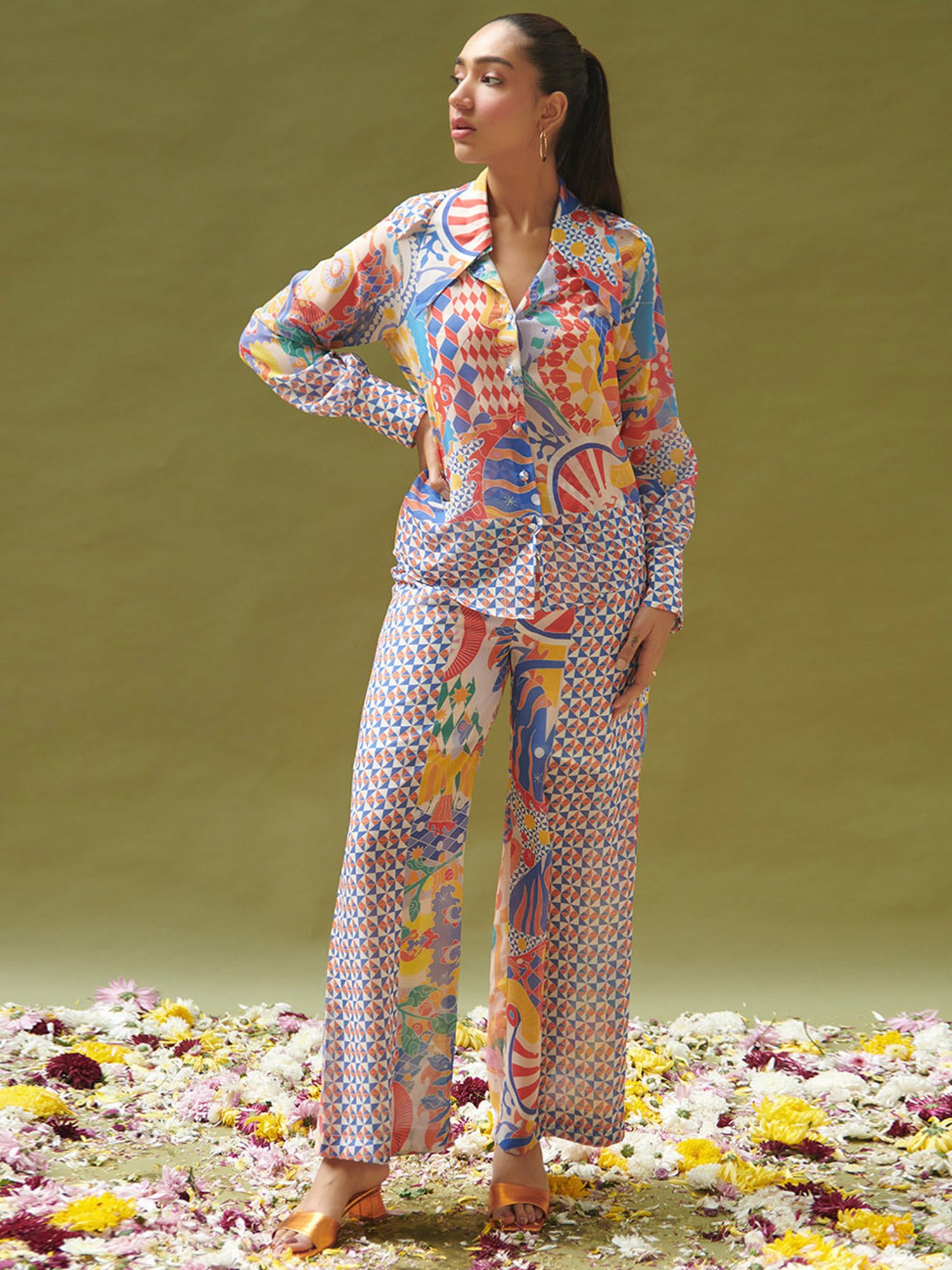 Cin Cin Multicolor Printed Coord Set