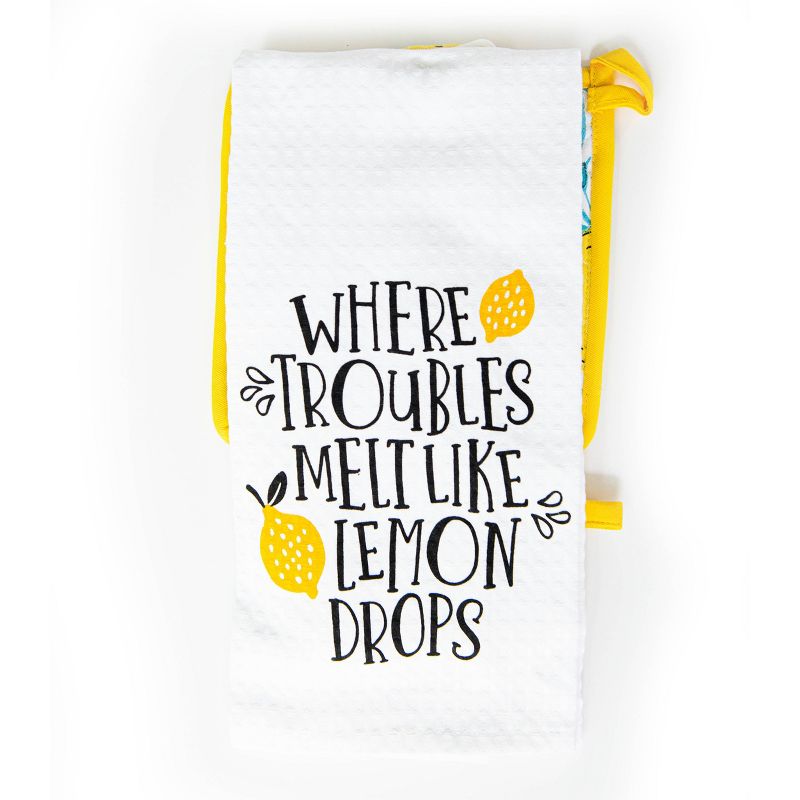 3pc Cotton New Lemon Kitchen Textile Set - Simply Whimsical