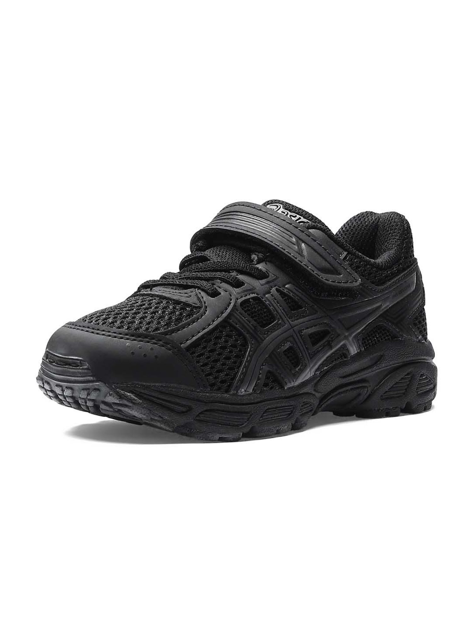 Asics Kids CONTEND 4B + VEL Black Velcro Shoes
