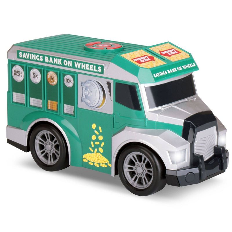 Kid Galaxy Road Rockers Motorized Lights and Sound Sort n Save Bank Truck