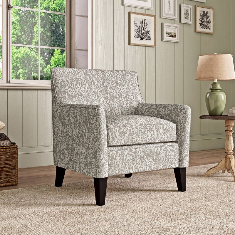 Willard Armchair Taupe/White Coral - Handy Living