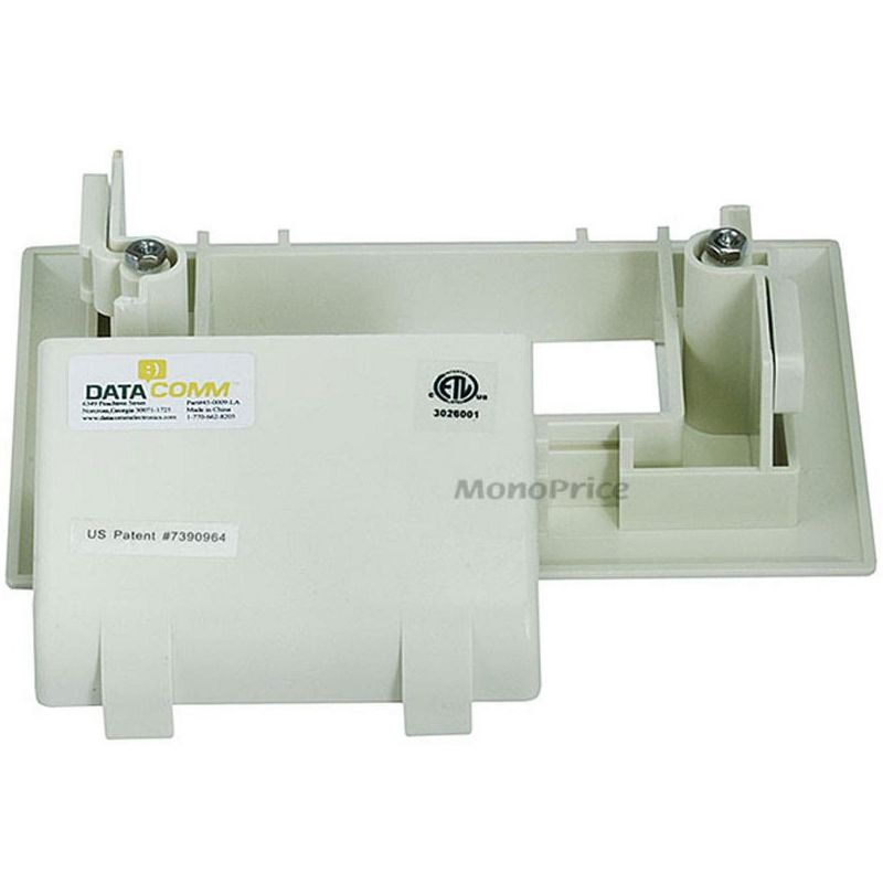 Monoprice Easy Mount Low Voltage Cable Recessed Wall Plate, Slim Fit - Lite Almond