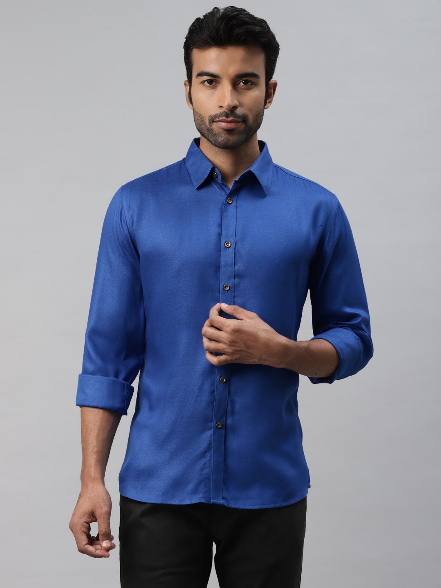 Don Vino Royal Blue Slim Fit Shirt