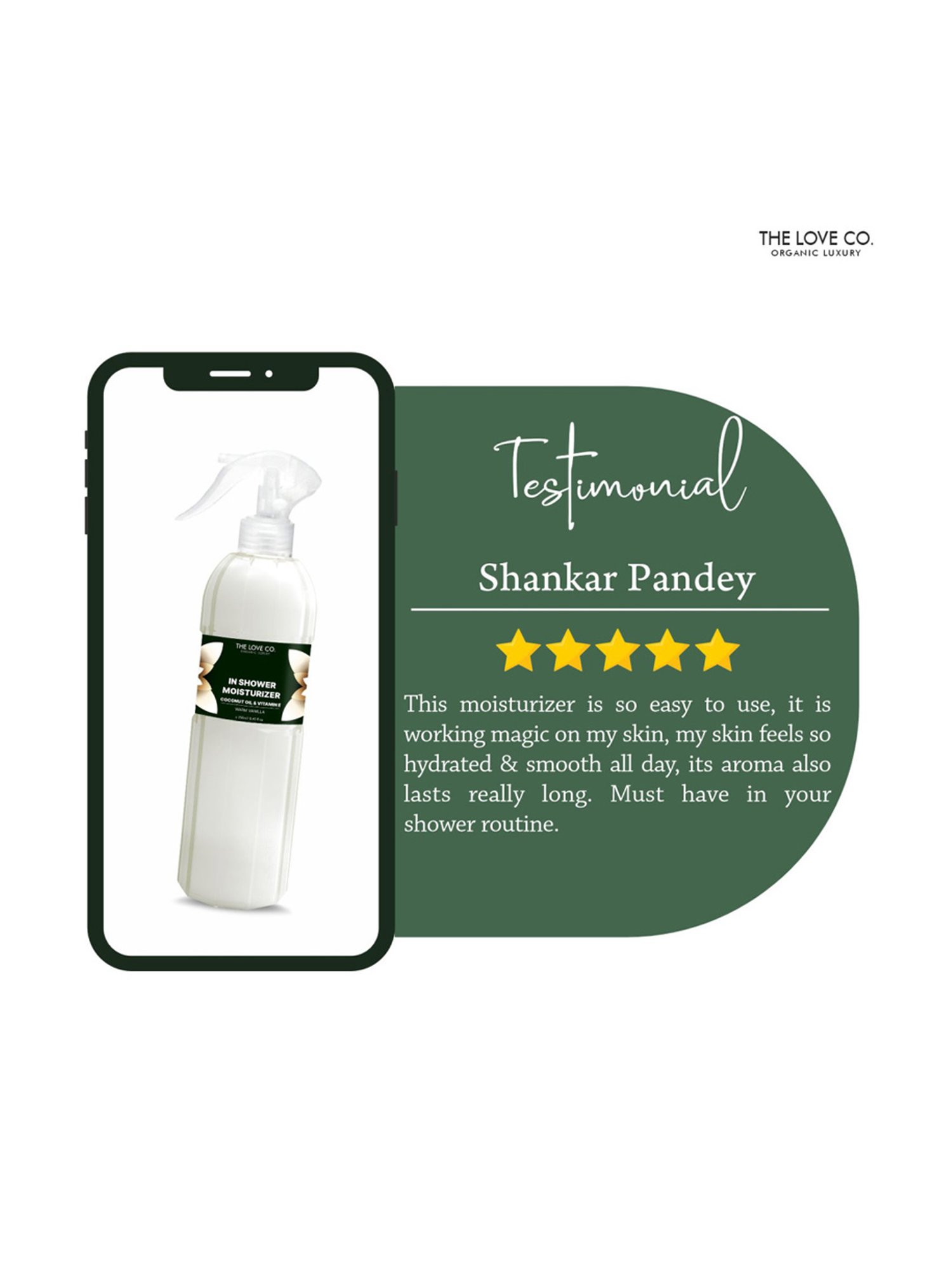 The Love Co. Warm Vanilla In-Shower Moisturizer - 250 ml