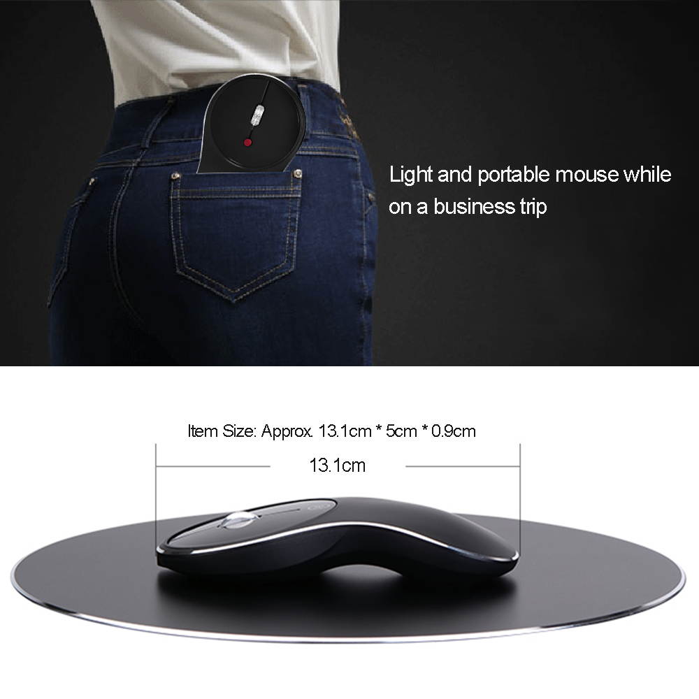 LUOM LMQ2 2.4G Wireless Gaming Mouse Ergonomic 3 Adjustable DPI Options Mouse Mice Plug and Play for PC laptop Computer office