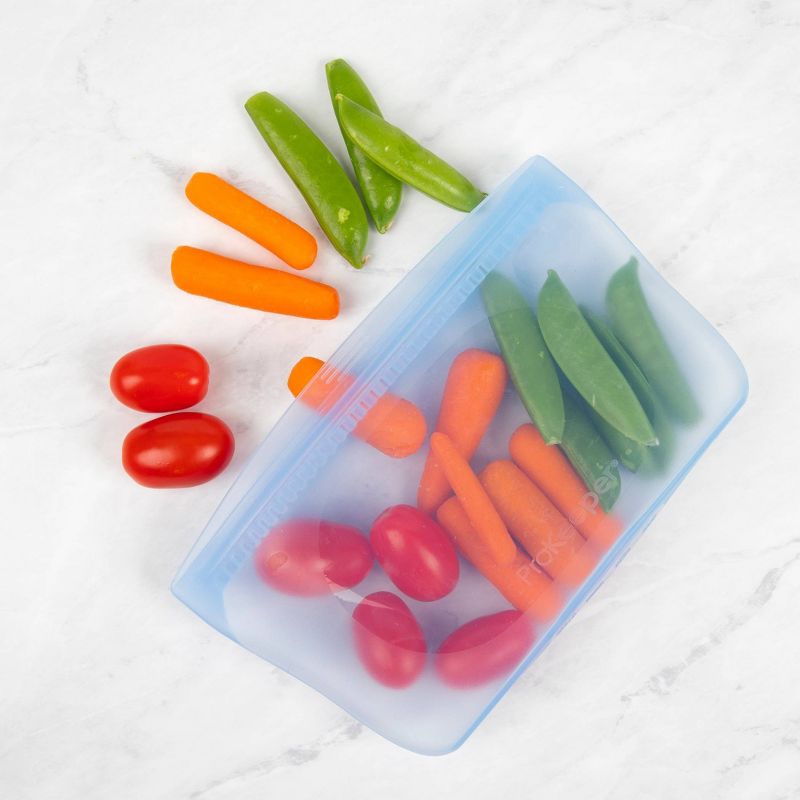 Progressive Reusable Silicone 2pk Snack Bag - Midday Blue