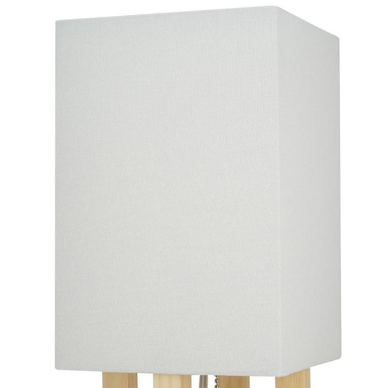 15" Square MDF Table Lamp (Includes LED Light Bulb) Natural - Cresswell Lighting