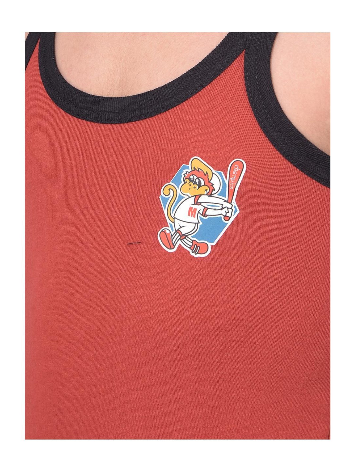 Dollar Bigboss Boys Multicolor Textured Gym Vest (Pack Of 4)