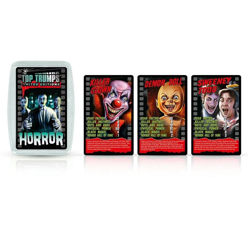 Top Trumps Horror 2020 Top Trumps Card Game w/ Glow In The Dark Case