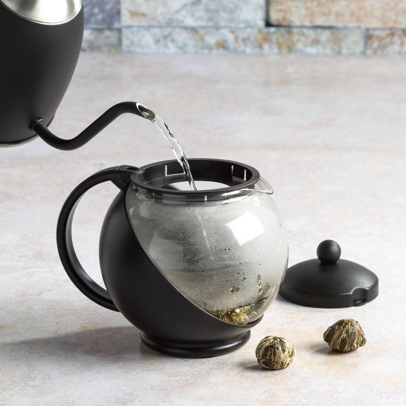 Mr. Coffee 2 Quart Stainless Steel Whistling Tea Kettle with Nylon Handle