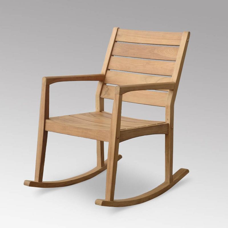 Andrea Outdoor Patio Rocking Chair - Teak - Cambridge Casual