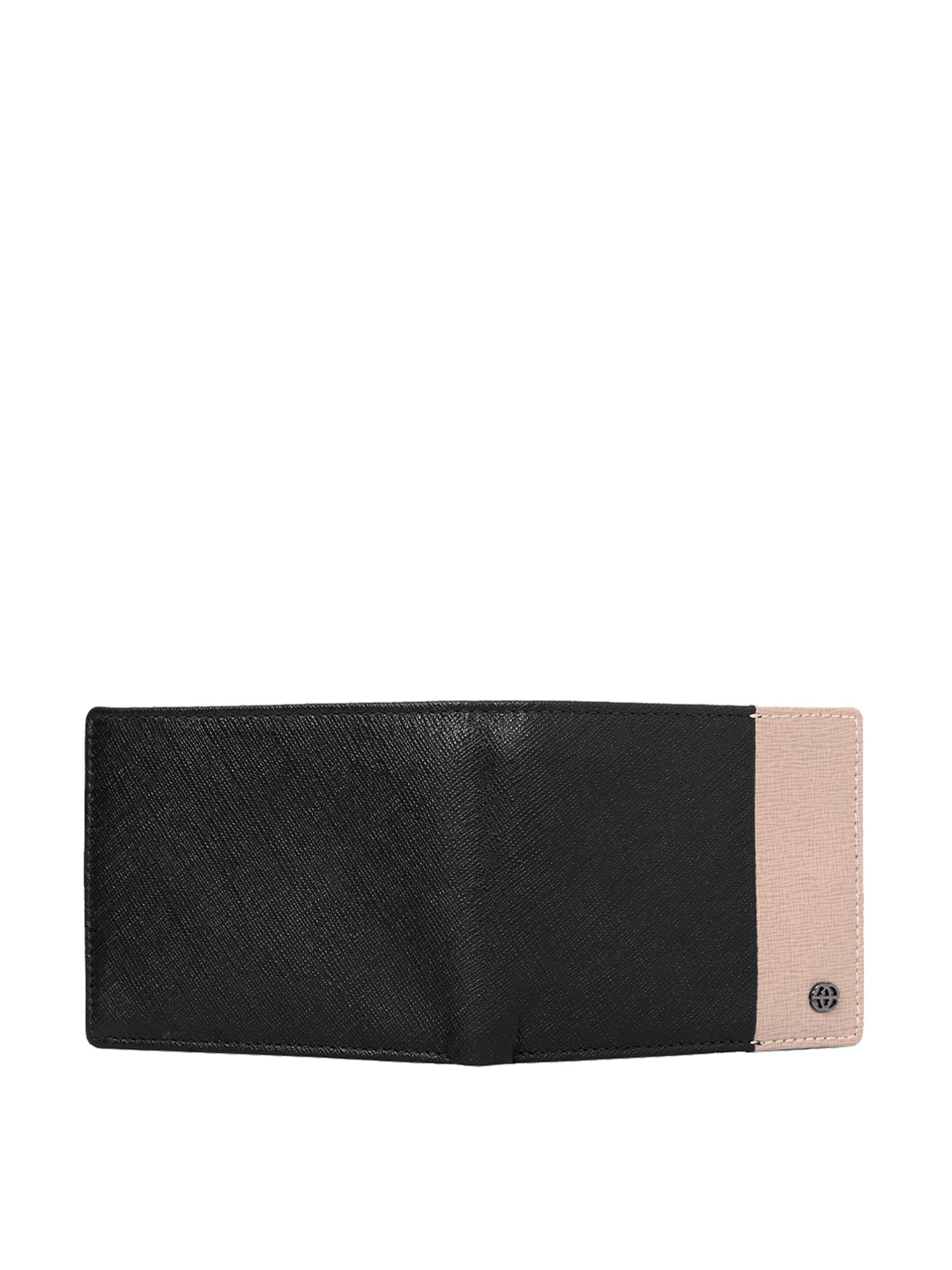 Eske Black Textured Bi-Fold Wallet for Men