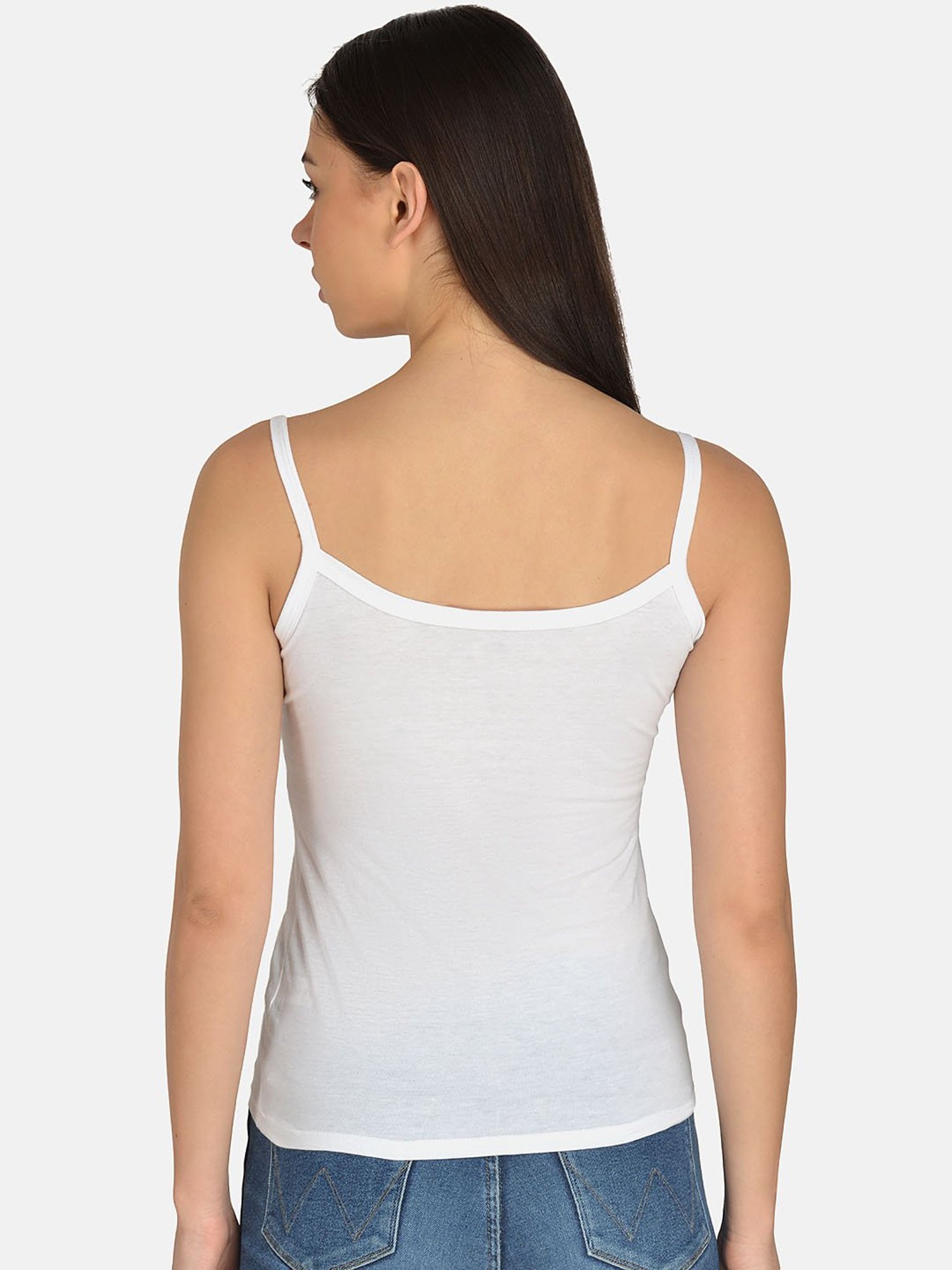 Mod & Shy White Cotton Camisole