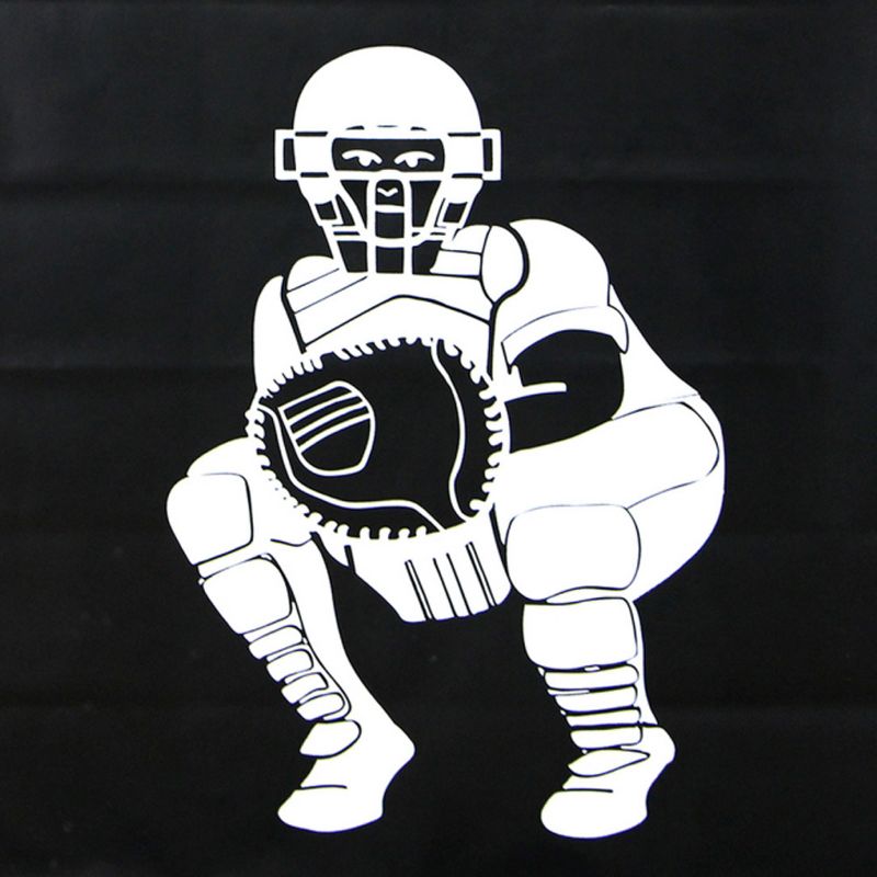 Cimarron Sports 4 x 6 Foot Baseball Softball Pitcher Training Aid Practice Batting Cage Net Vinyl Backstop with Catcher Image, Backstop Only