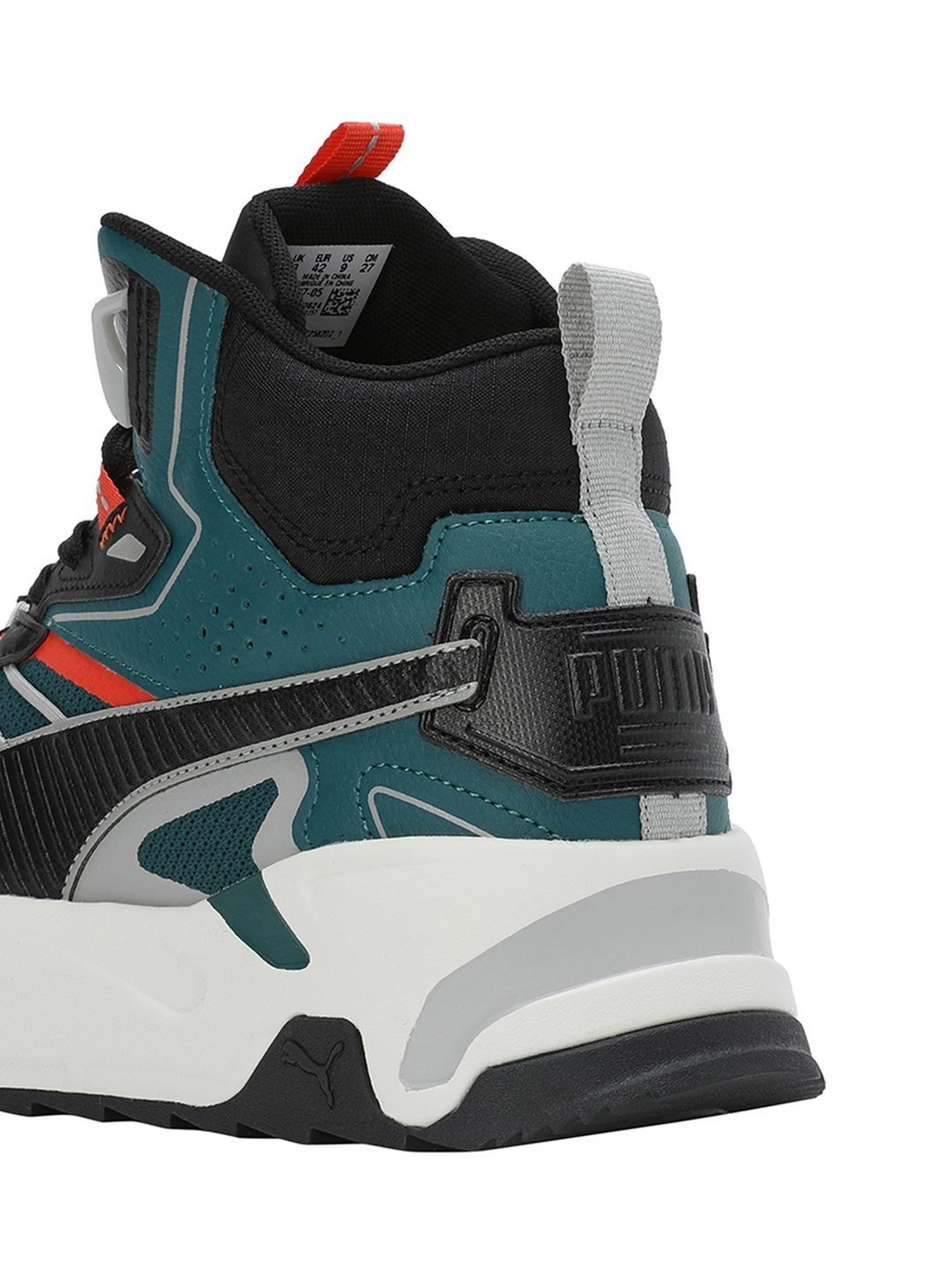 Puma Men's Trinity Mid Hybrid Mint Blue Ankle High Sneakers