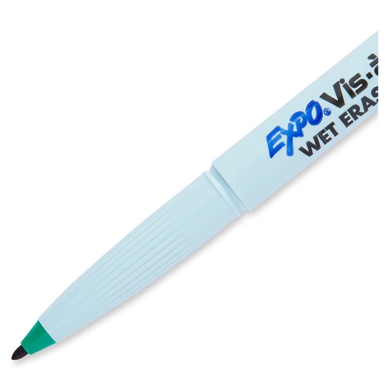 EXPO Vis-&agrave;-Vis Wet-Erase Marker Fine Point Green Dozen 16004
