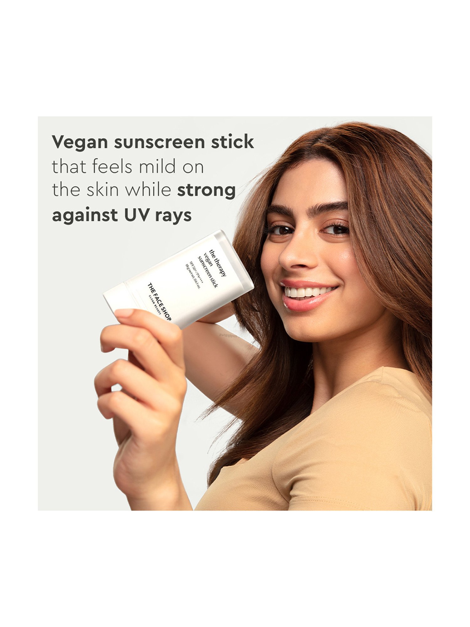 The Face Shop Therapy Vegan Sunscreen Stick SPF 50+ - 18 gm