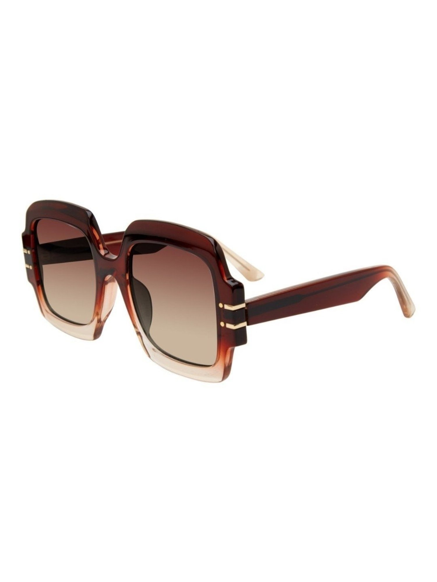 STEVE MADDEN Brown Square UV Protection Sunglasses for Women
