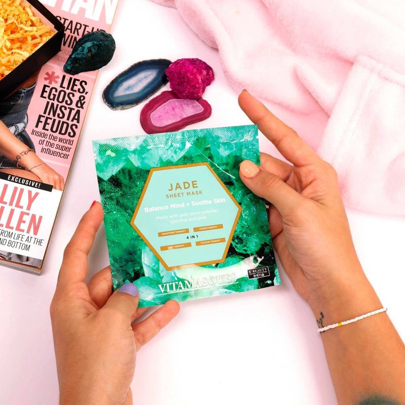 Vitamasques Jade Gemstone Sheet Mask - 0.74 fl oz