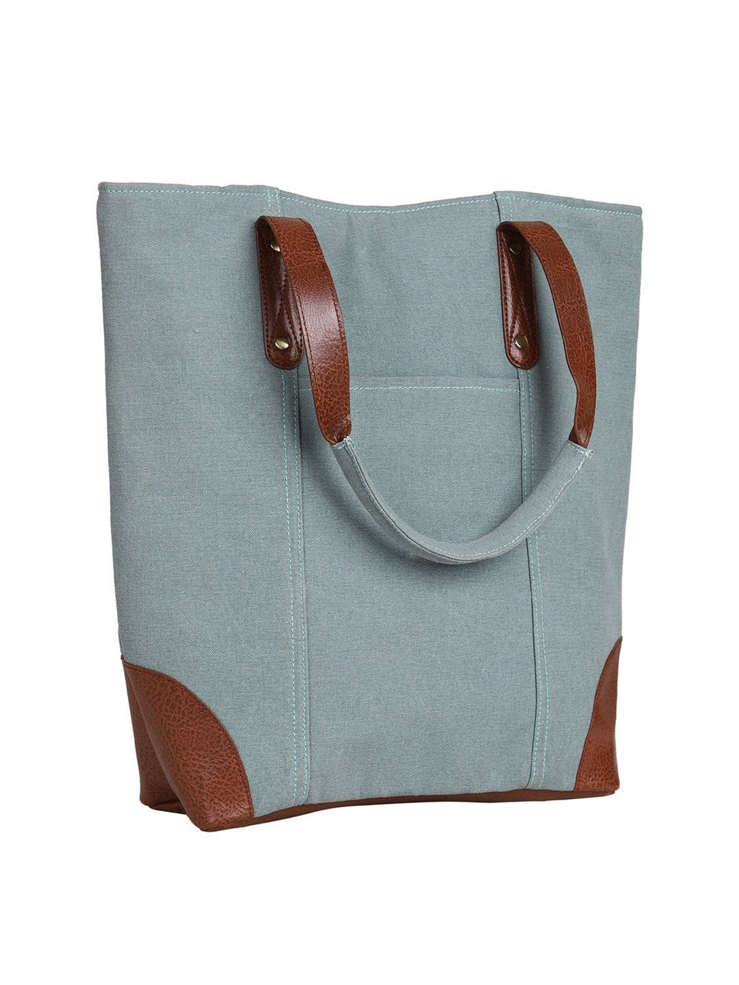 Mona B Sky Blue Large Tote Bag