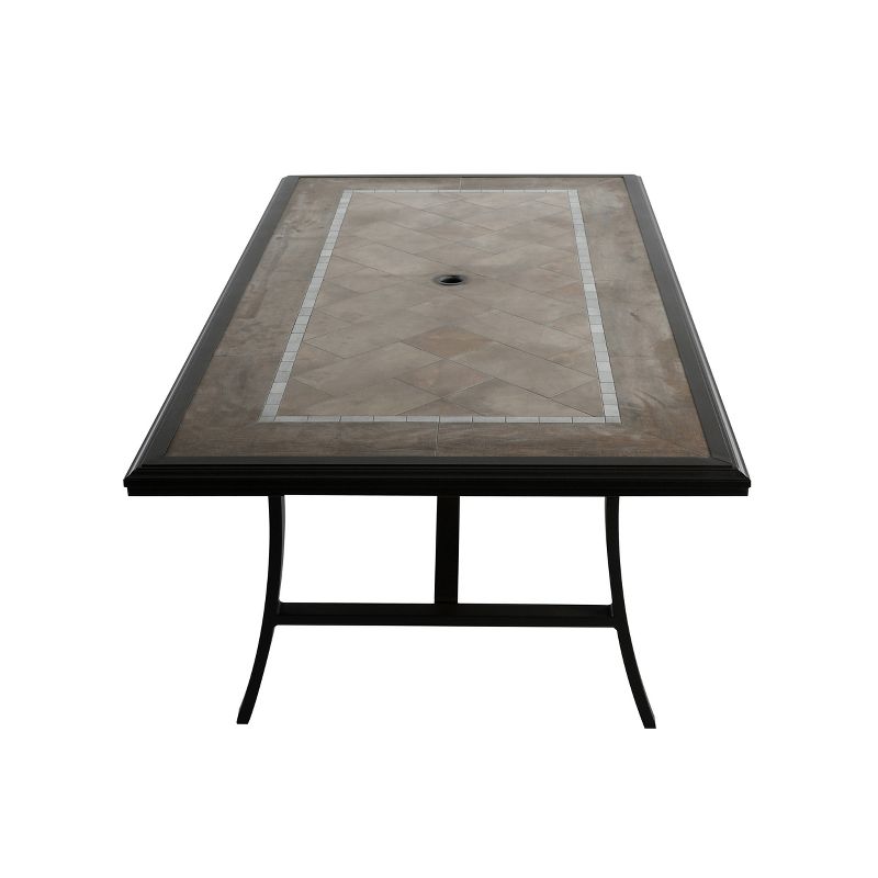 7pc Outdoor Wicker Dining Set Brown - Nuu Garden