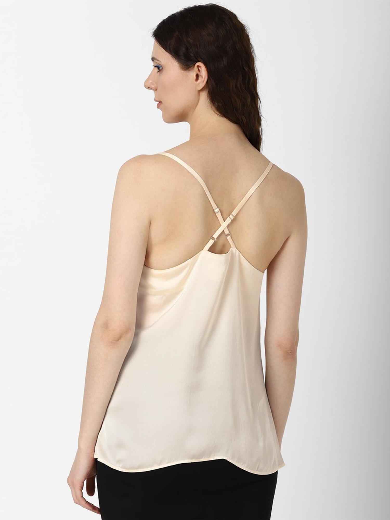 Forever 21 Cream Regular Fit Top