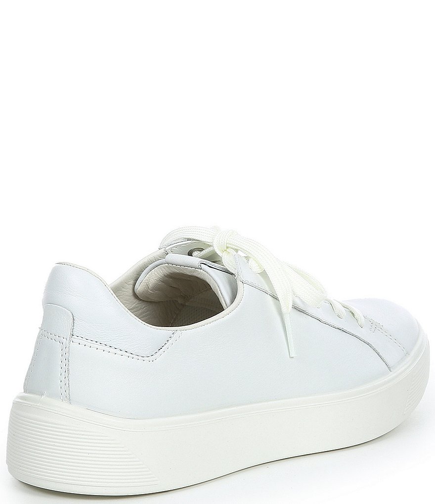 ECCO Street Tray Leather Lace-Up Sneakers