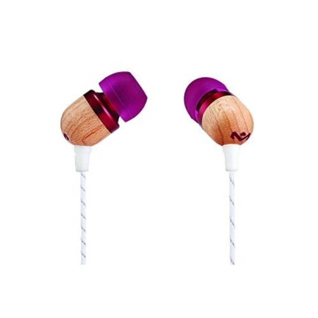 House Of Marley Smile Jamaica In-Ear Wired Headphones with Mic, Midnight, EM-JE041-MI