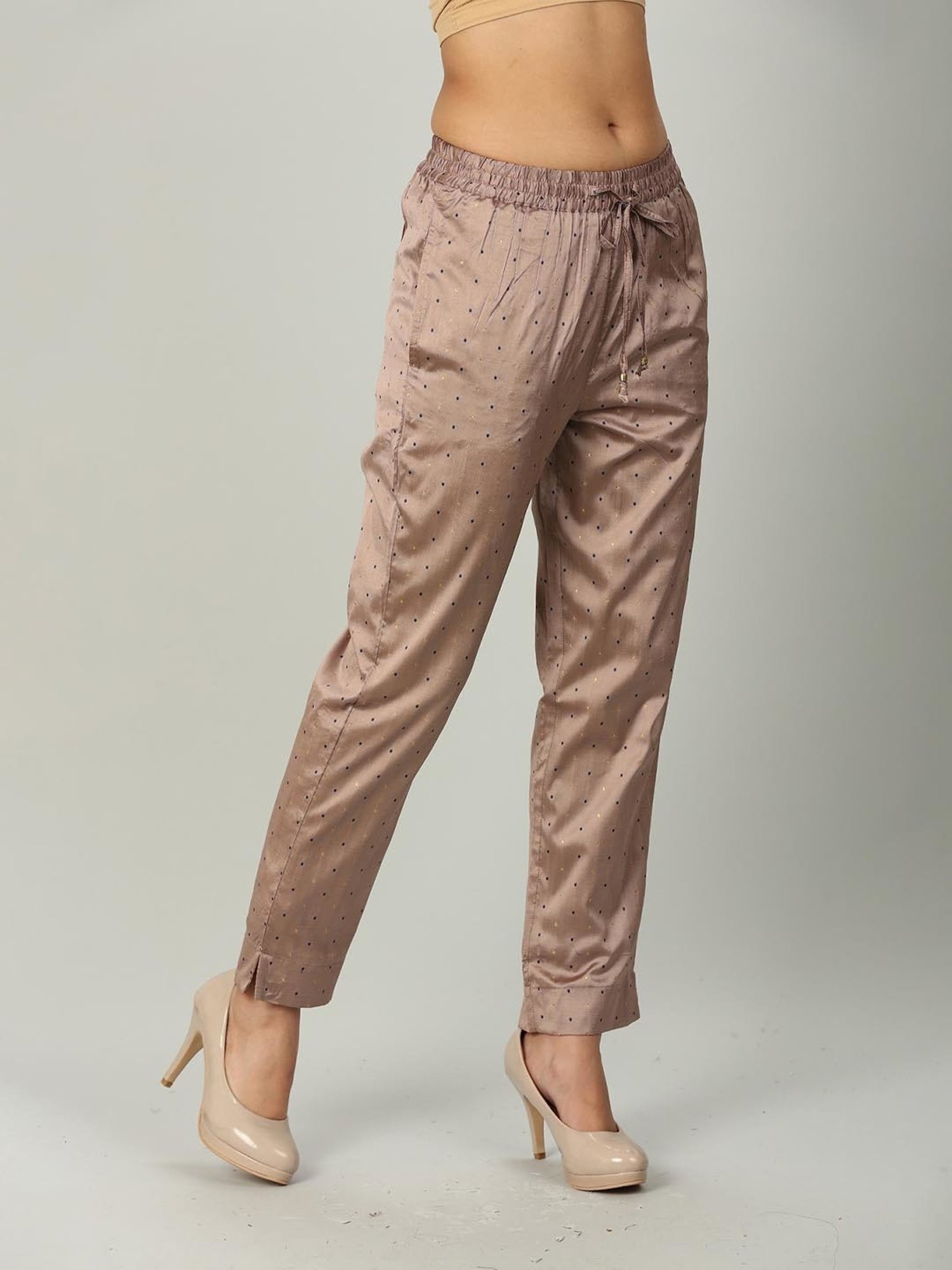 Mustard Mauve Printed Palazzos