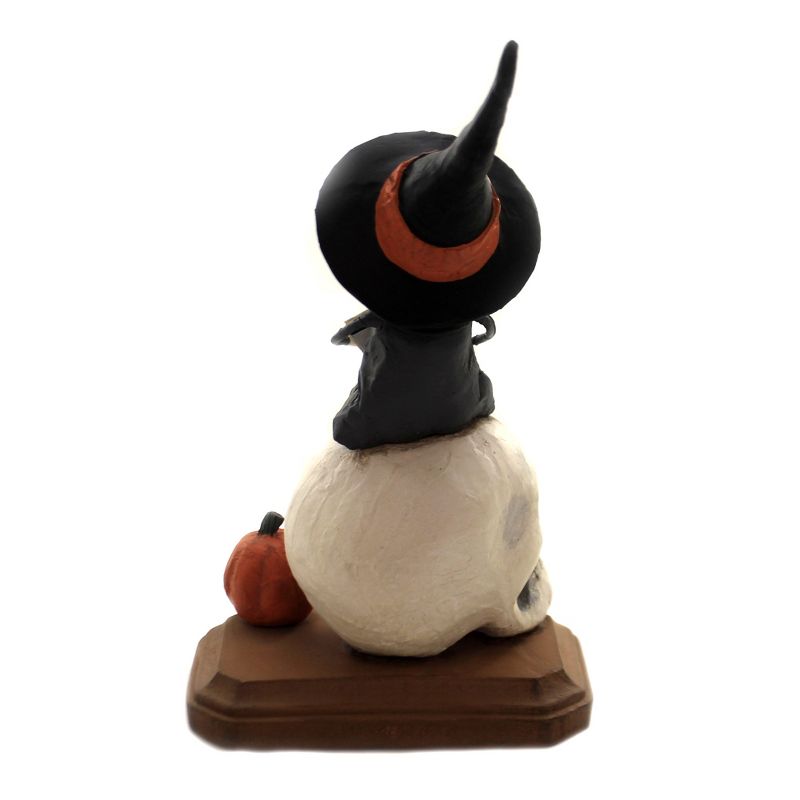 Lori Mitchell 8.5" Tessa Witch Halloween Skull  -  Decorative Figurines