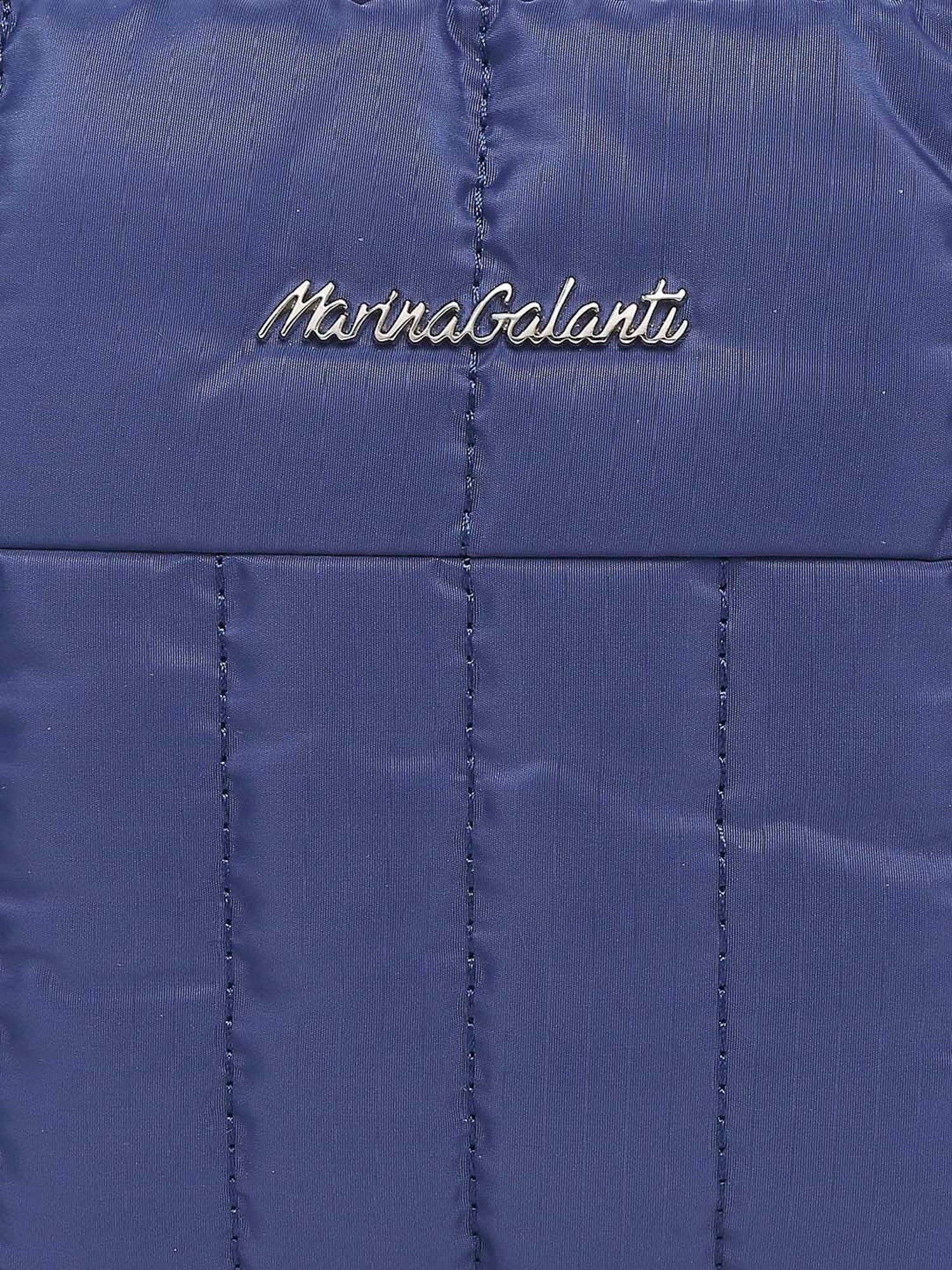 Marina Galanti Blue Quilted Medium Sling Handbag