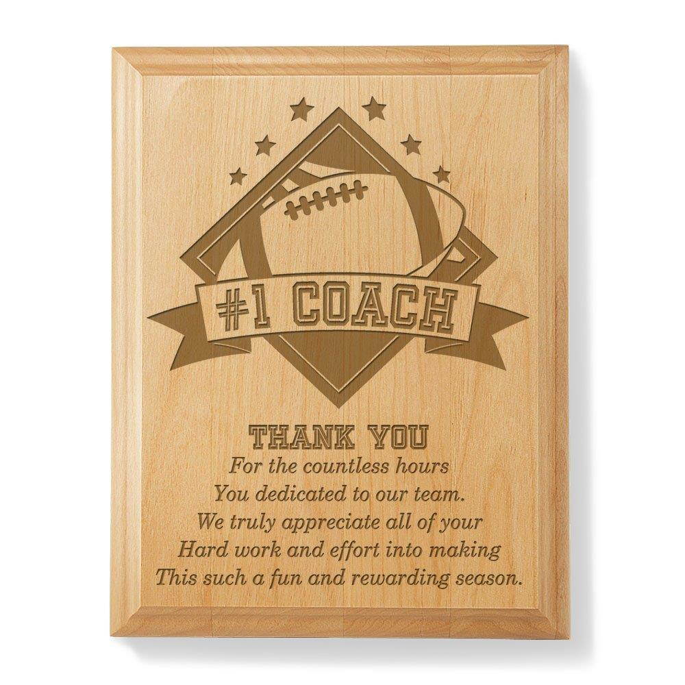 Kate Posh - #1 Football Coach Plaque and Award
