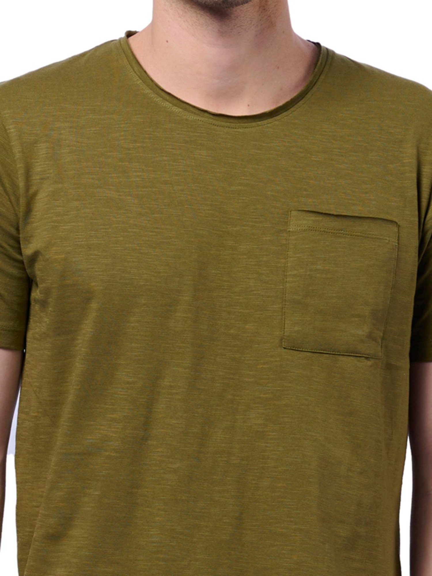 DOMIN8 Men Raw Edge Outdoor Oversized T-Shirt