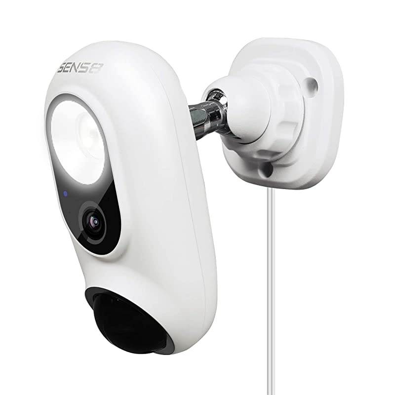 Outdoor Camera with Light, 1080p HD, Wi-Fi Home Security Camera, No Subscription, Customized Motion Zone, Motion Detection, Night Vision, Two-Way Audio and Siren Alarm