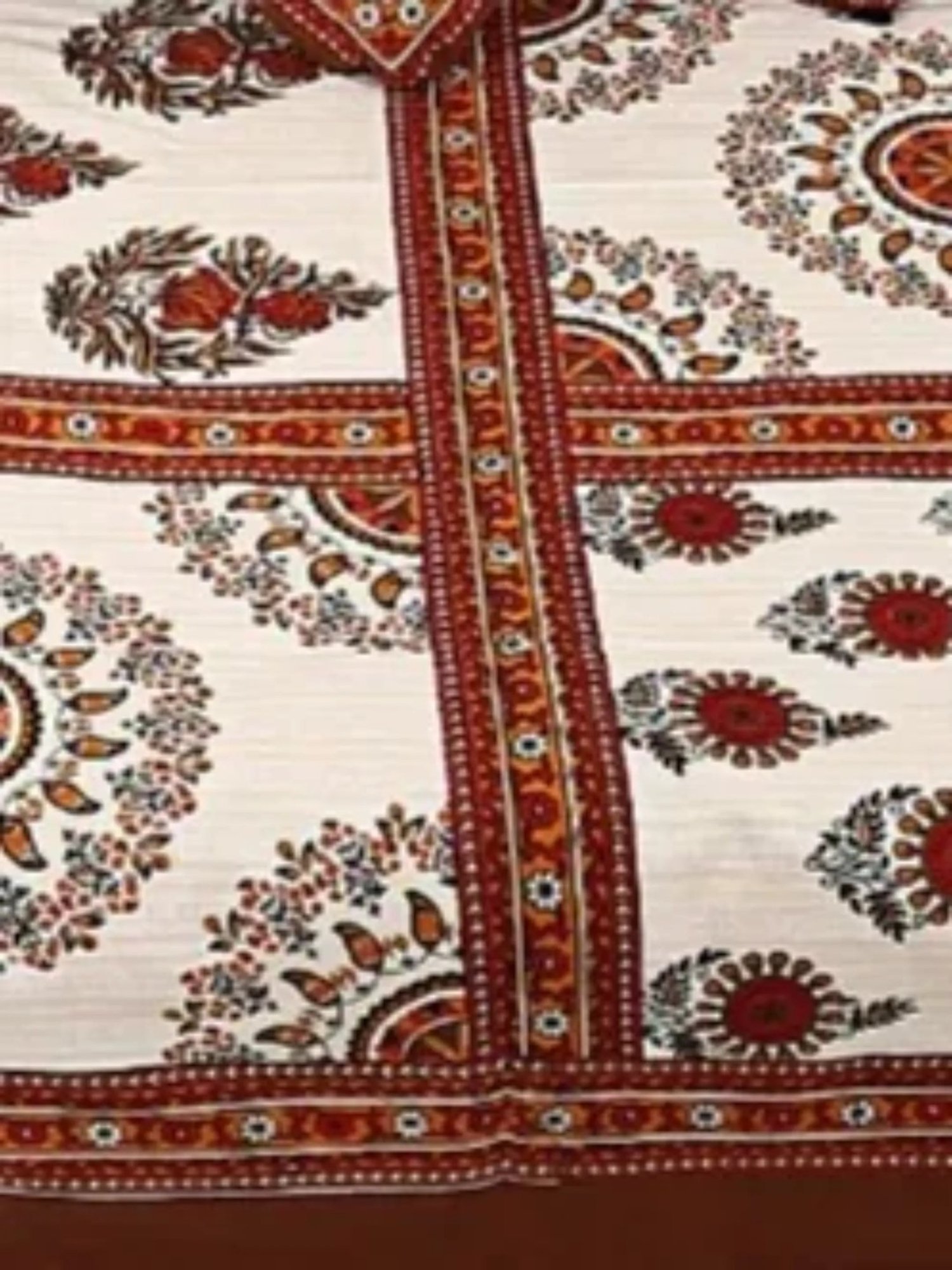 Maspar Blue Cotton 200 TC Reversible Duvet Cover Set