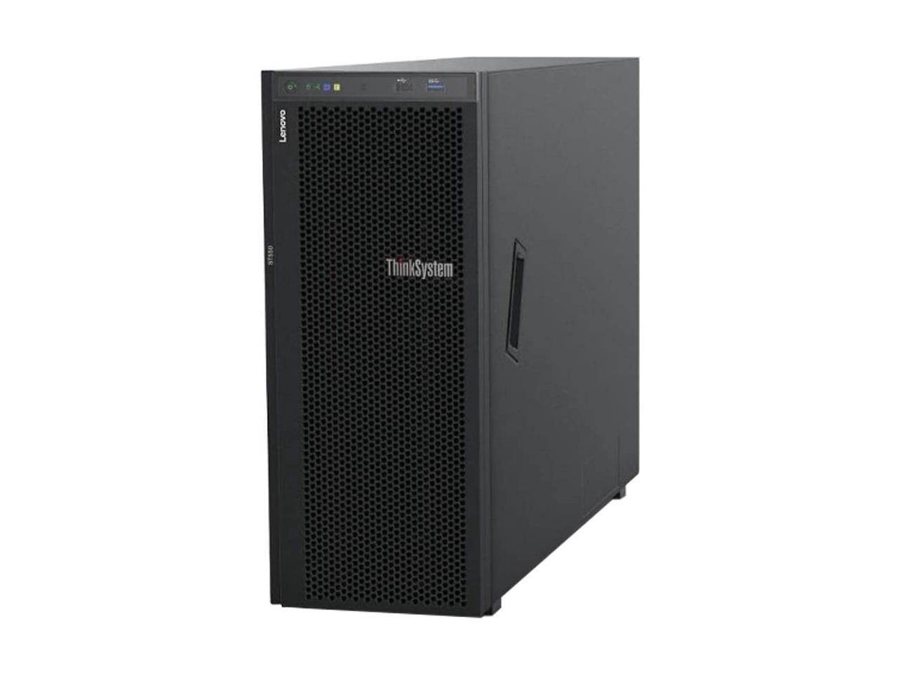 Lenovo ThinkSystem ST550 Tower Server Bundle with 2 x Intel Xeon Silver 4210, 128GB DDR4, 2TB SSD, 24TB HDD, RAID, Matrox G200 Graphics, Windows Server 2019