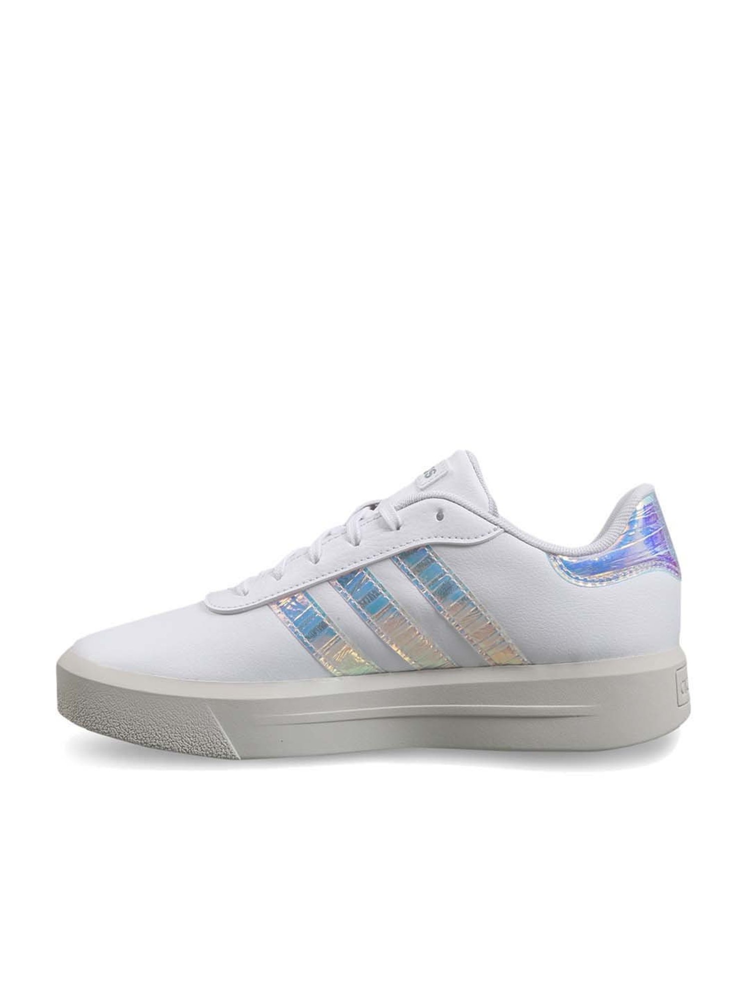 Adidas Women's COURT PLATFORM White Skateboarding Shoes